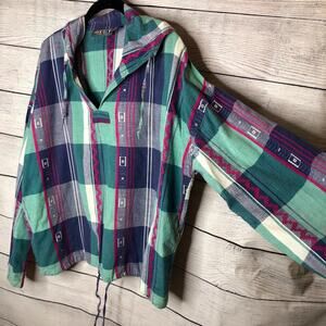 Vintage Paris Sport Club pullover poncho hoodie L 90s